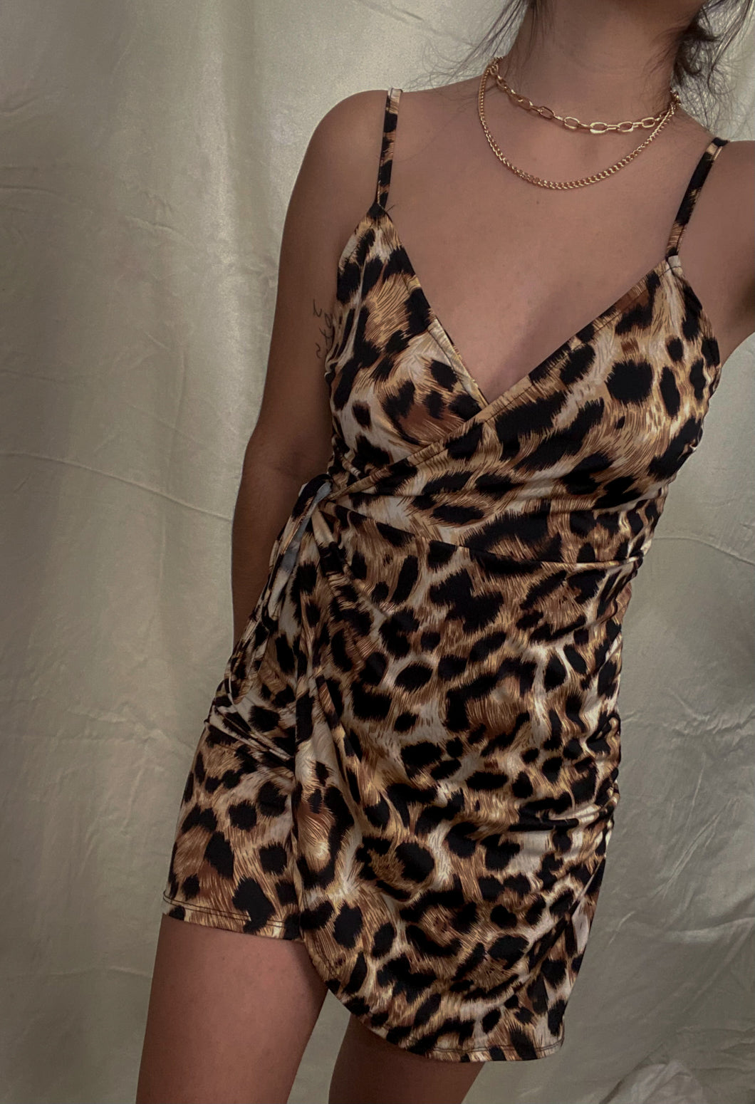 Gaia Leopard Print Dress