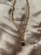 Load image into Gallery viewer, Lock It layered Chain Necklace
